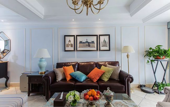 [裝修案例]128平米三居室美式裝修風格，舒適的居家生活