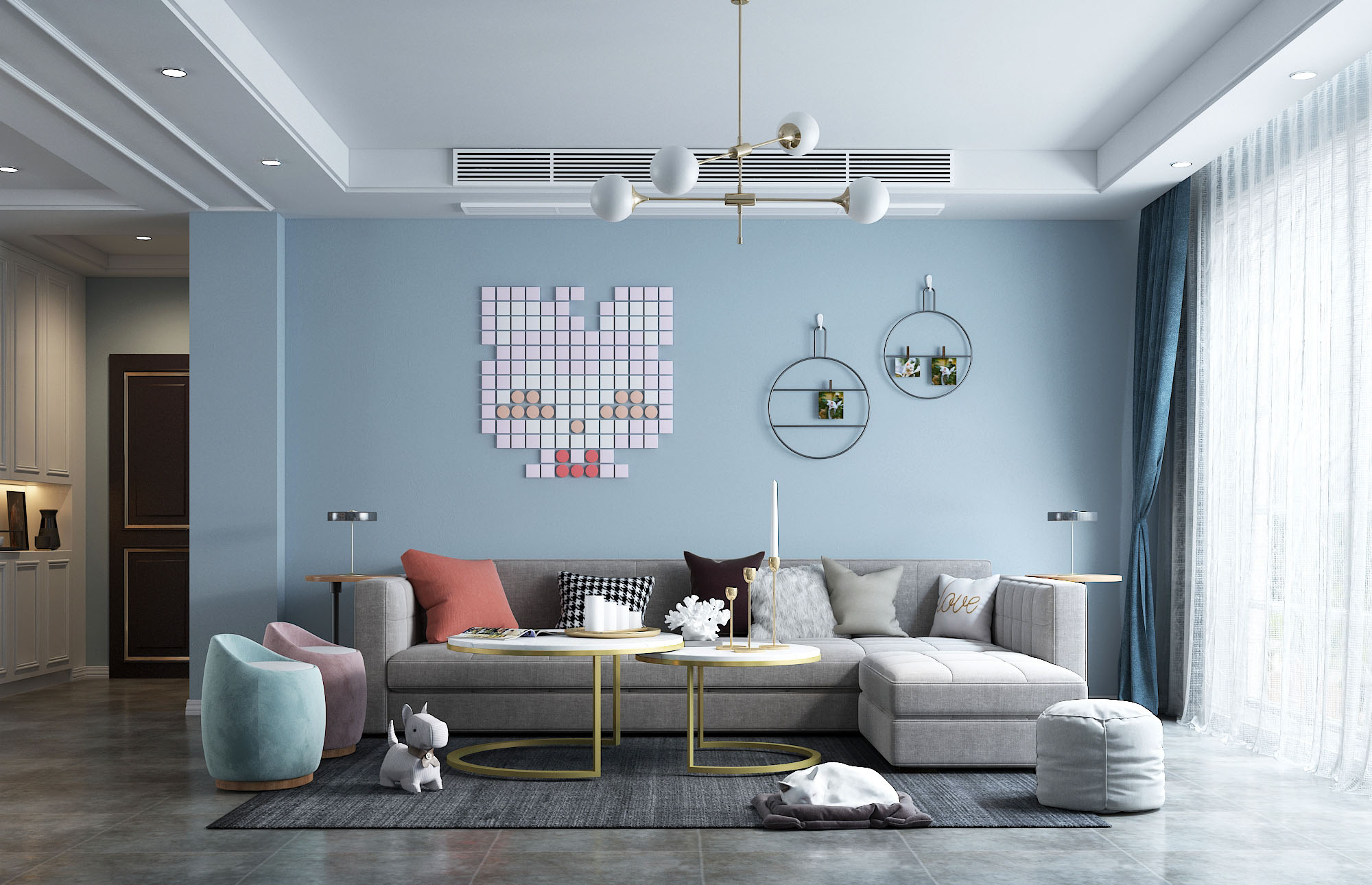 龍湖九里晴川-現(xiàn)代簡約-臥室設(shè)計(jì)效果圖